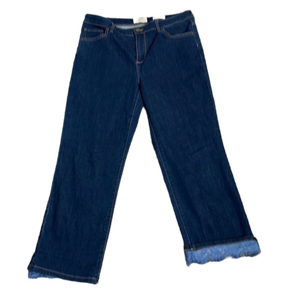 Logo Lori gold stein straight jeans size 12